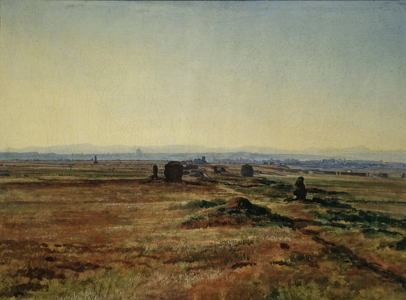 La Via Appia ved solnedgang - Alexandre Ivanov