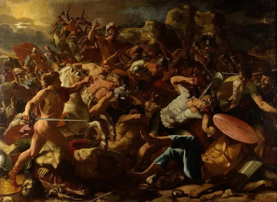 Josuas sejr over amoritterne - Nicolas Poussin