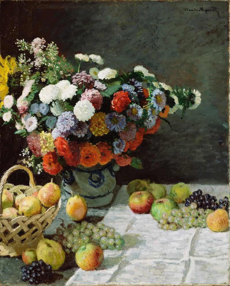 Livet med blomster og frugter - Claude Monet
