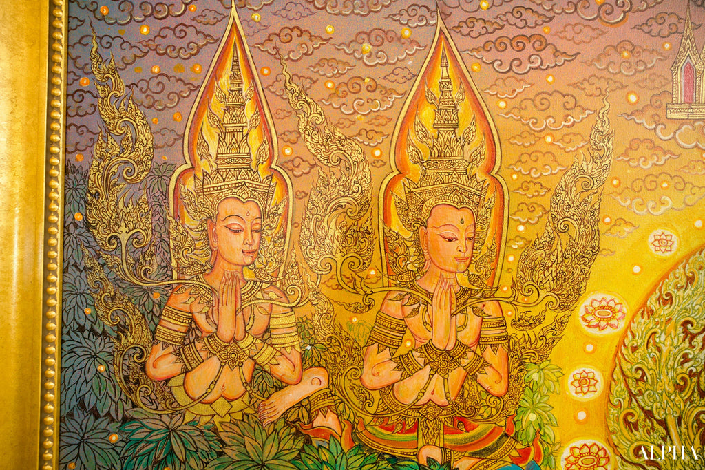 La Vie de Bouddha | 240 x 180 cm Reproductions de tableaux à la peinture à l’huile