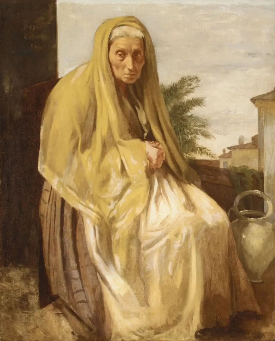 Den gamle italienske kvinde - Edgar Degas
