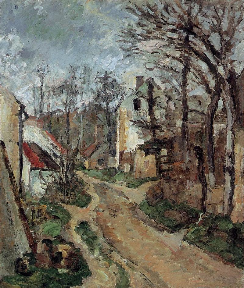 Den Gamle Vej i Auvers-sur-Oise - Paul Cézanne