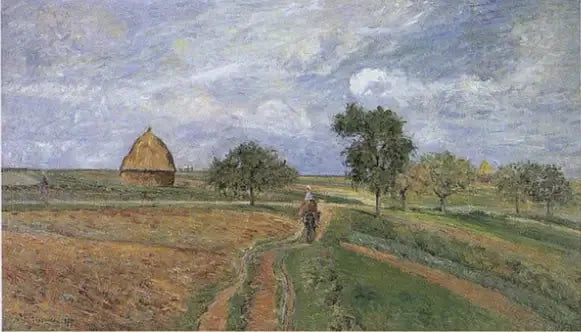 Den gamle vej fra Ennery til Pontoise - Camille Pissarro
