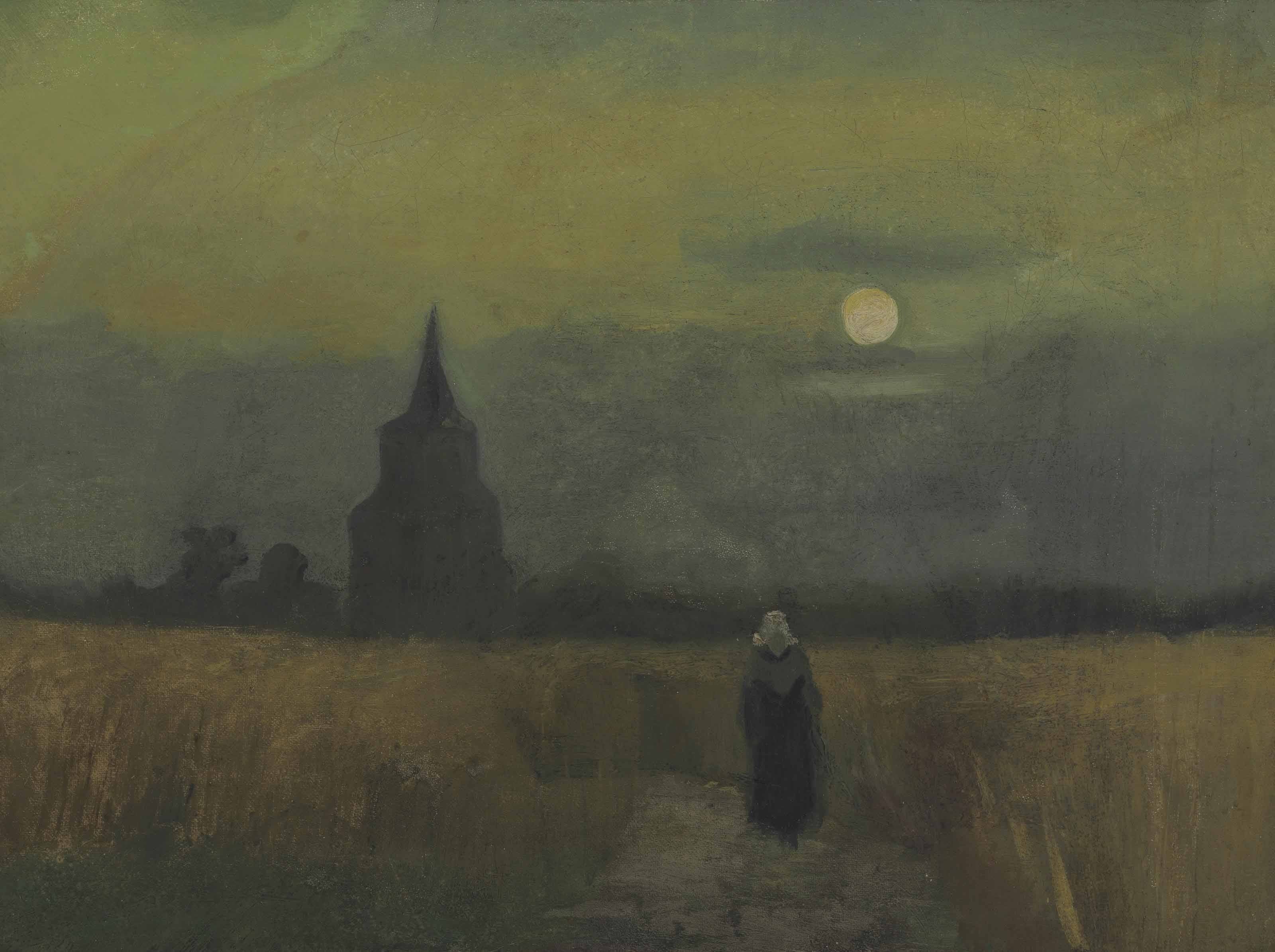 Reproduction du tableau « La vieille tour de cimetière à Nuenen - Vincent van Gogh » par Alpha Reproduction en peinture à l’huile