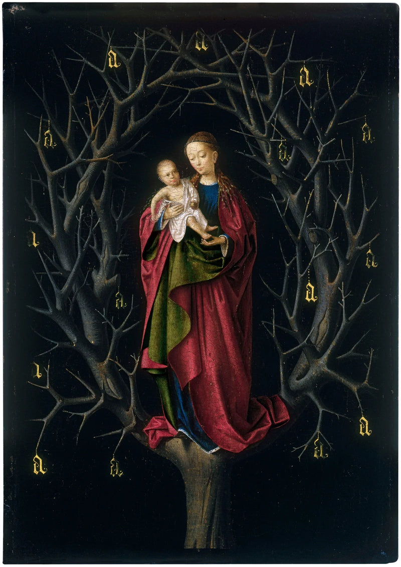 Jomfruen ved den tørre træ - Petrus Christus