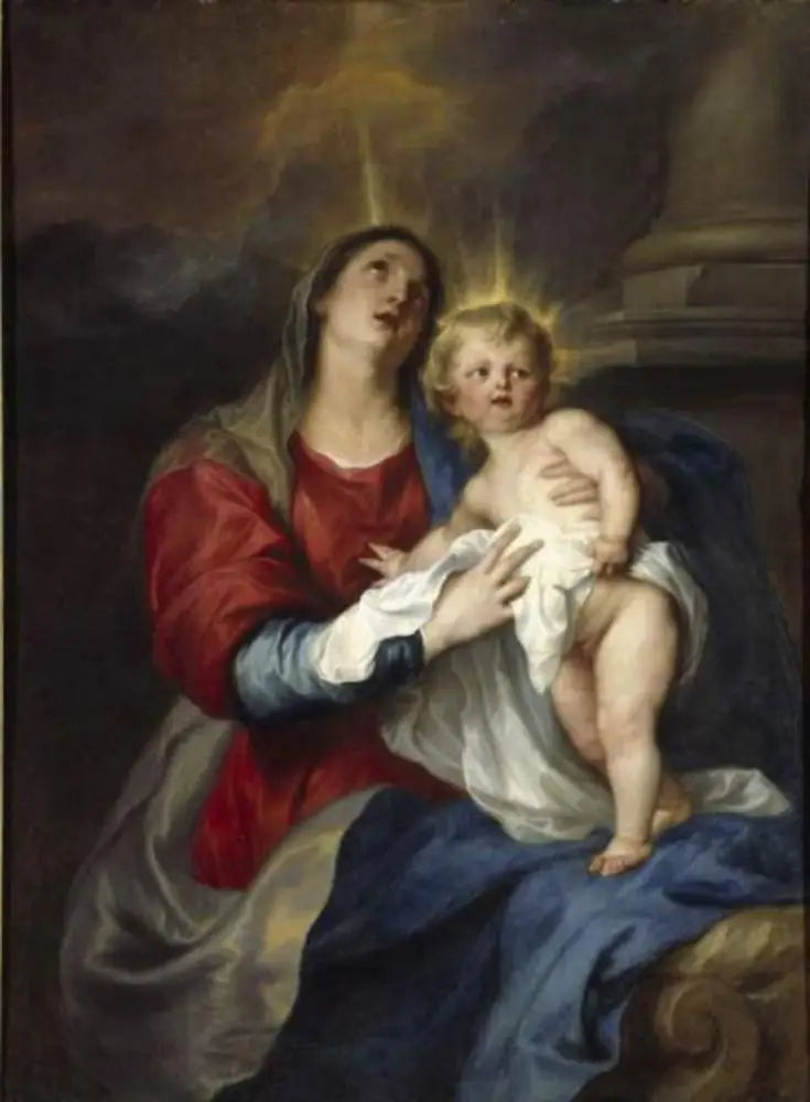 Jomfruen med Barnet - Antoine van Dyck