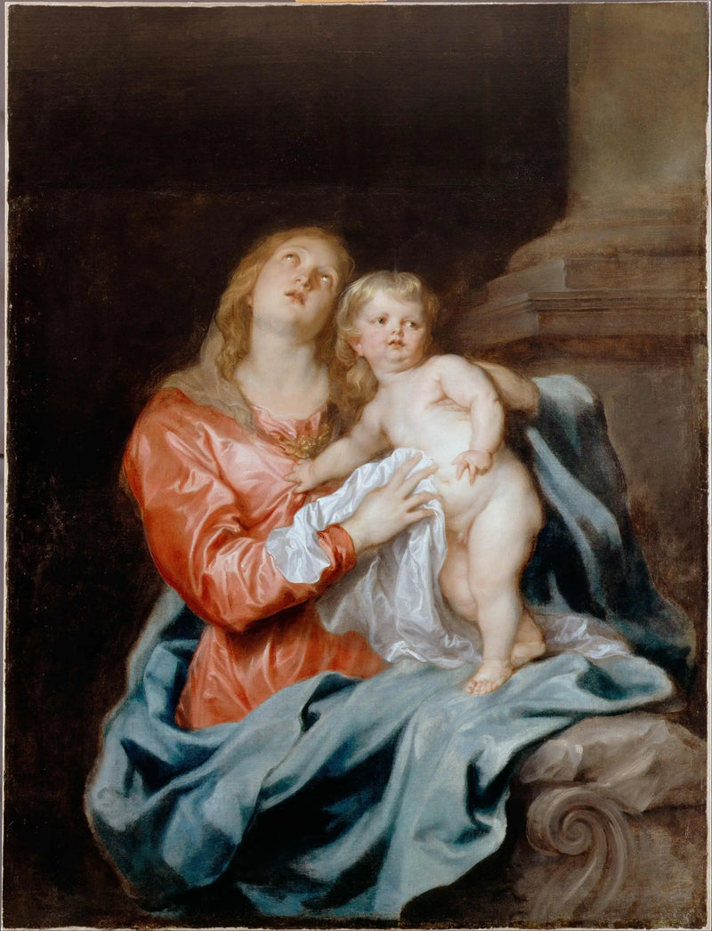 Jomfruen med Barnet - Antoine van Dyck