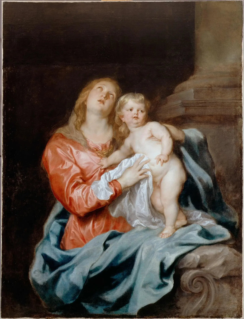 Jomfruen med Barnet - Antoine van Dyck