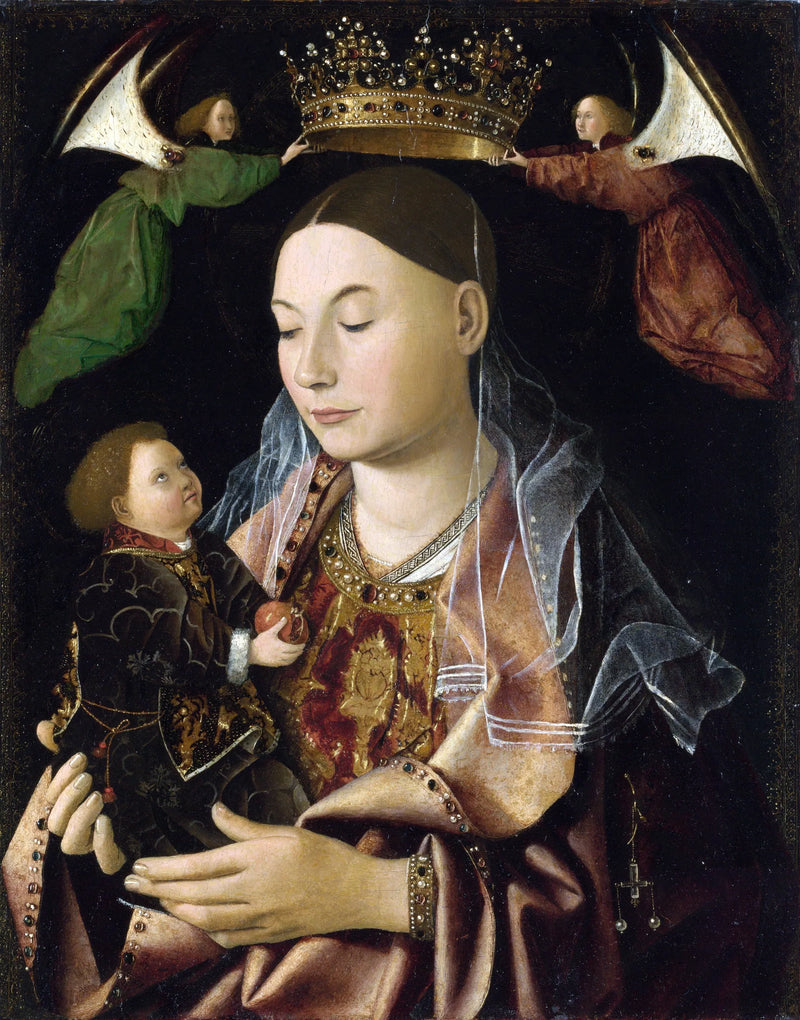 Jomfruen med barnet - Antonello de Messine
