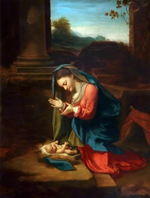 La Vierge à l'Enfant - Antonio da Correggio image 1 reproduction d’œuvre d’art à l’huile