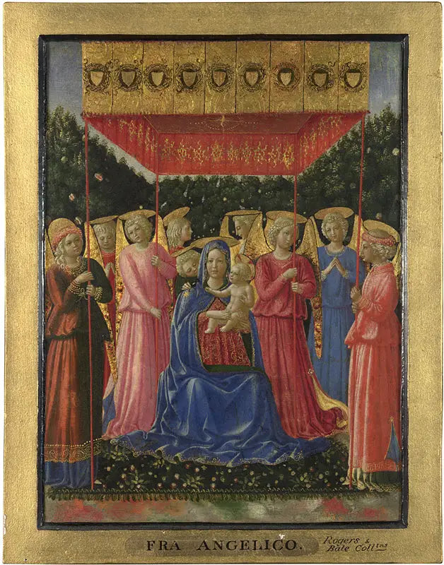 Jomfruen med barnet og engle - Benozzo Gozzoli