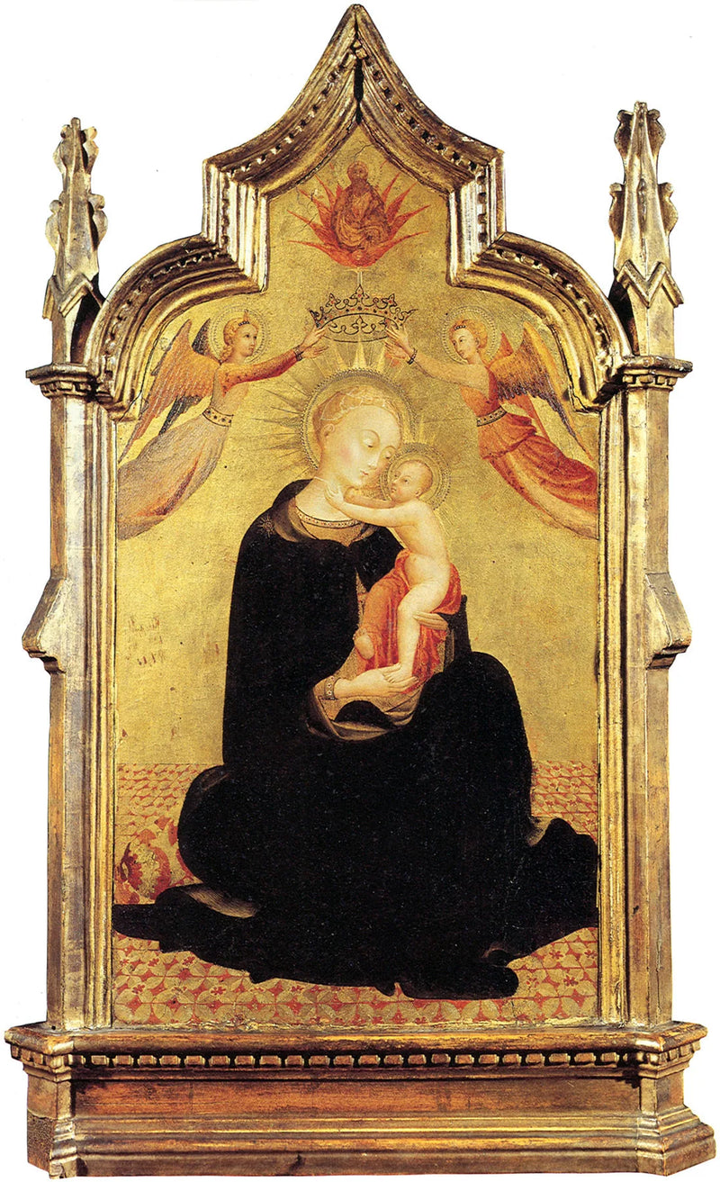 Jomfruen med barnet og engle - Stefano di Giovanni (Sassetta)