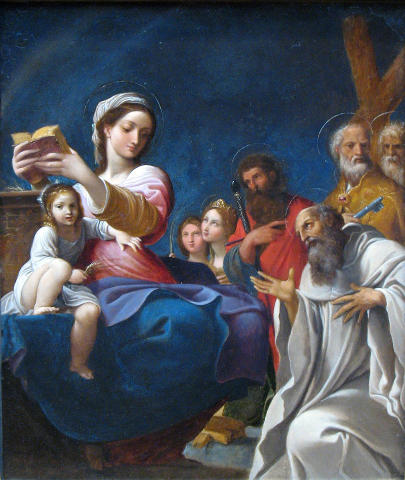 Jomfruen med barnet og helgenerne - Ludovico Carracci