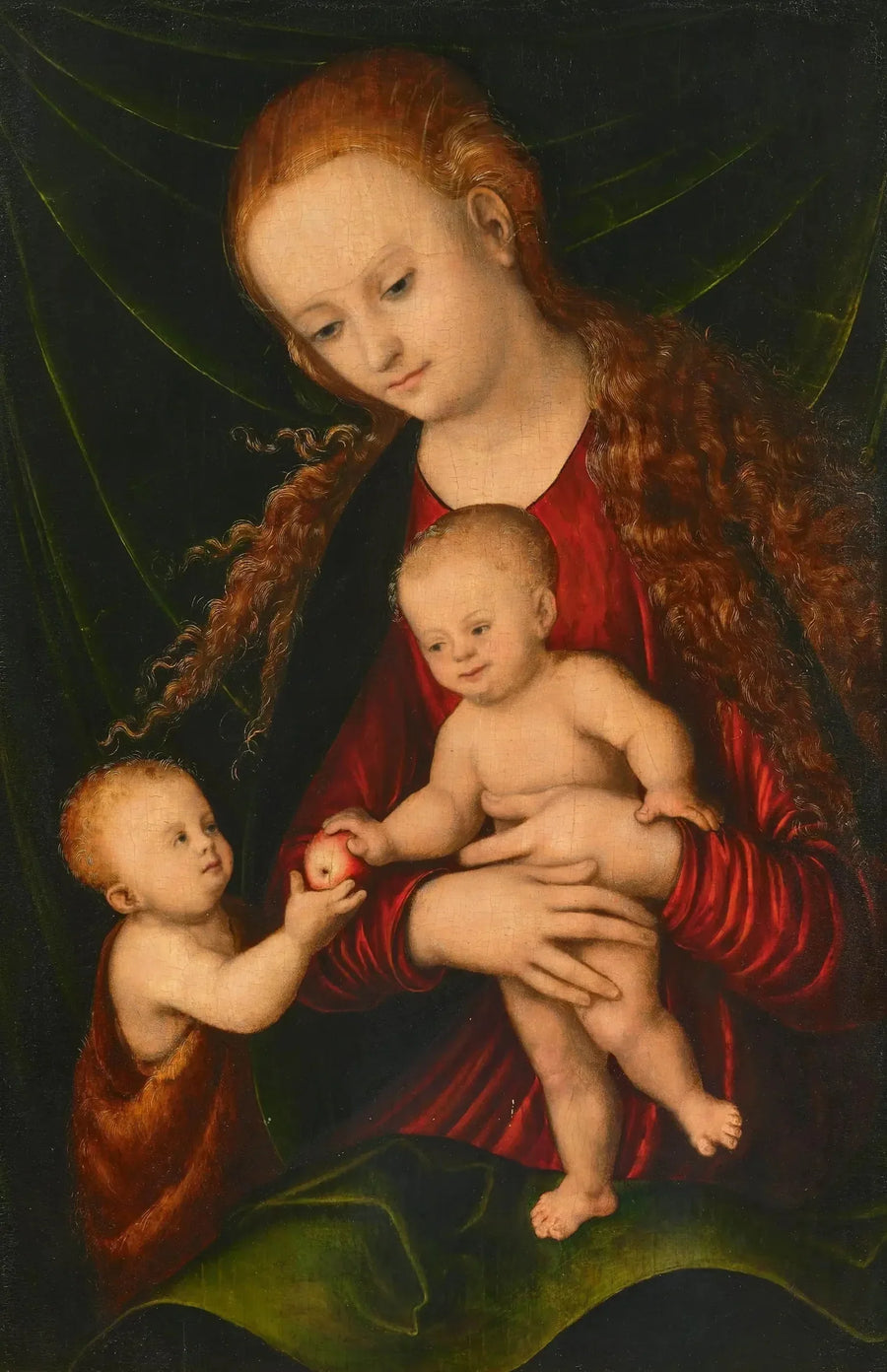 Jomfruen med barnet og den lille Sankt Johannes - Lucas Cranach den Ældre