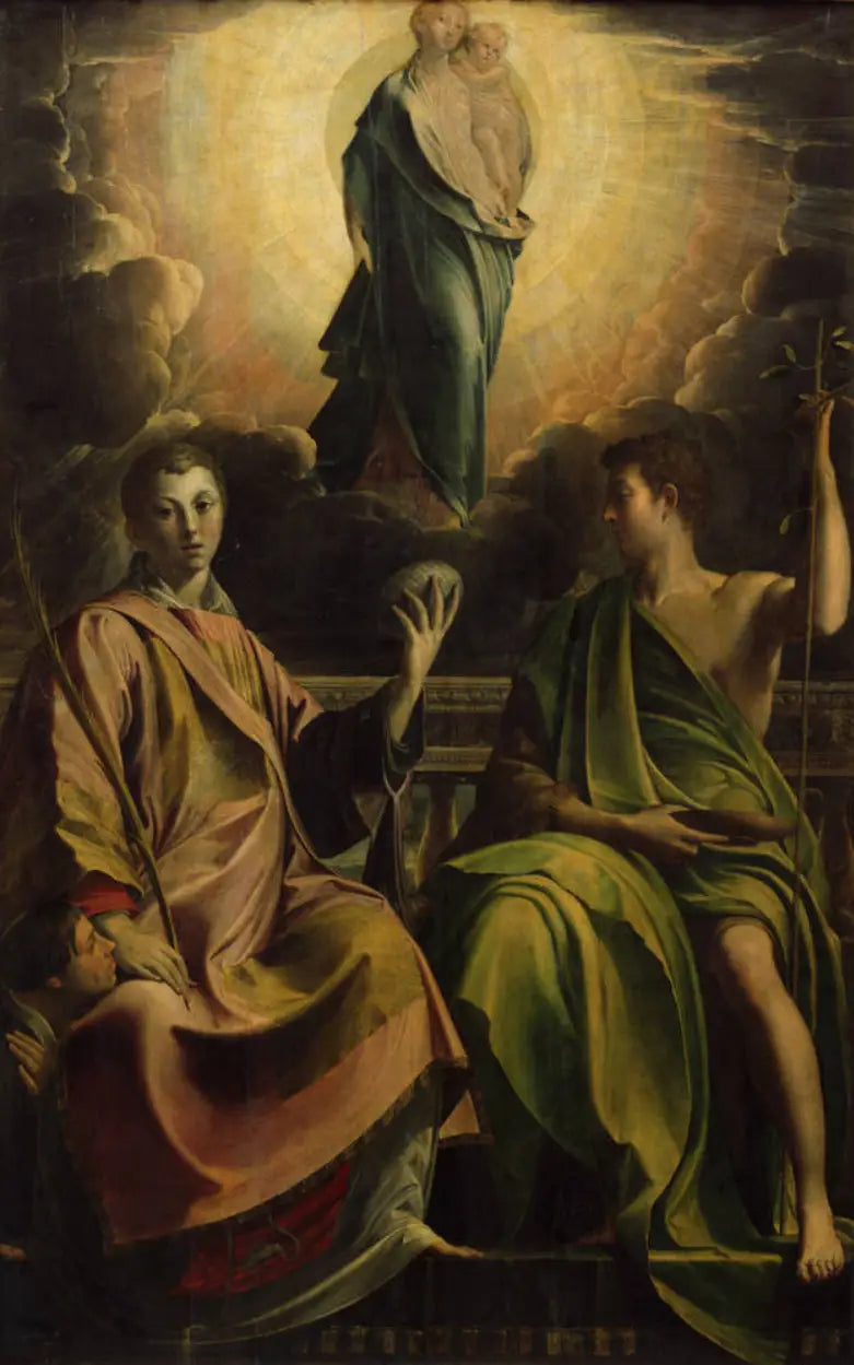 Jomfruen med barnet med de hellige Stefan og Johannes Døberen - Parmigianino
