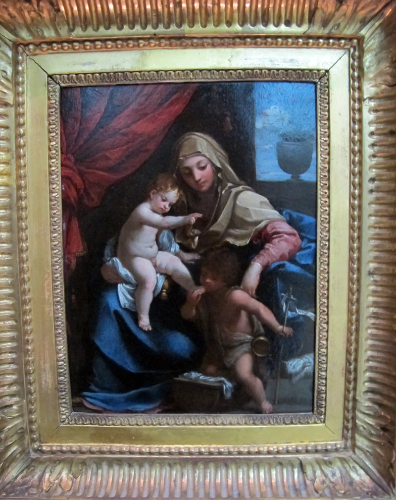 Jomfruen med barnet og Saint Jean-Baptiste - Guido Reni
