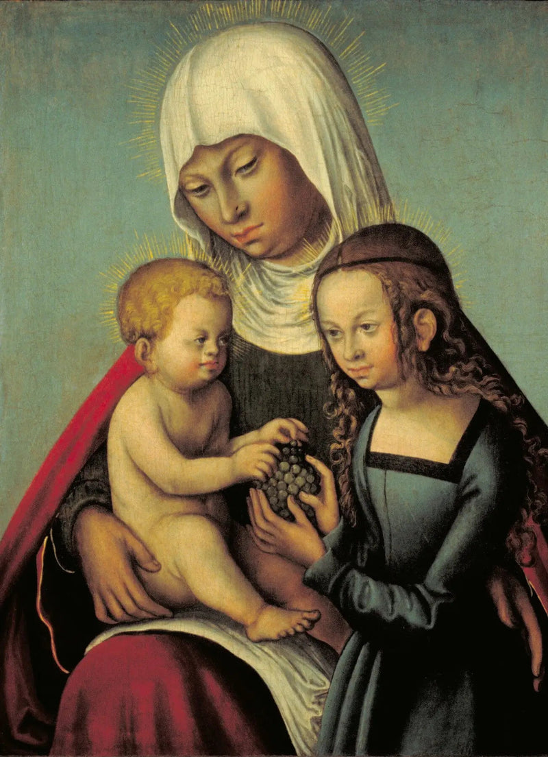 Jomfruen med barnet med hellige Anne - Lucas Cranach den Ældre