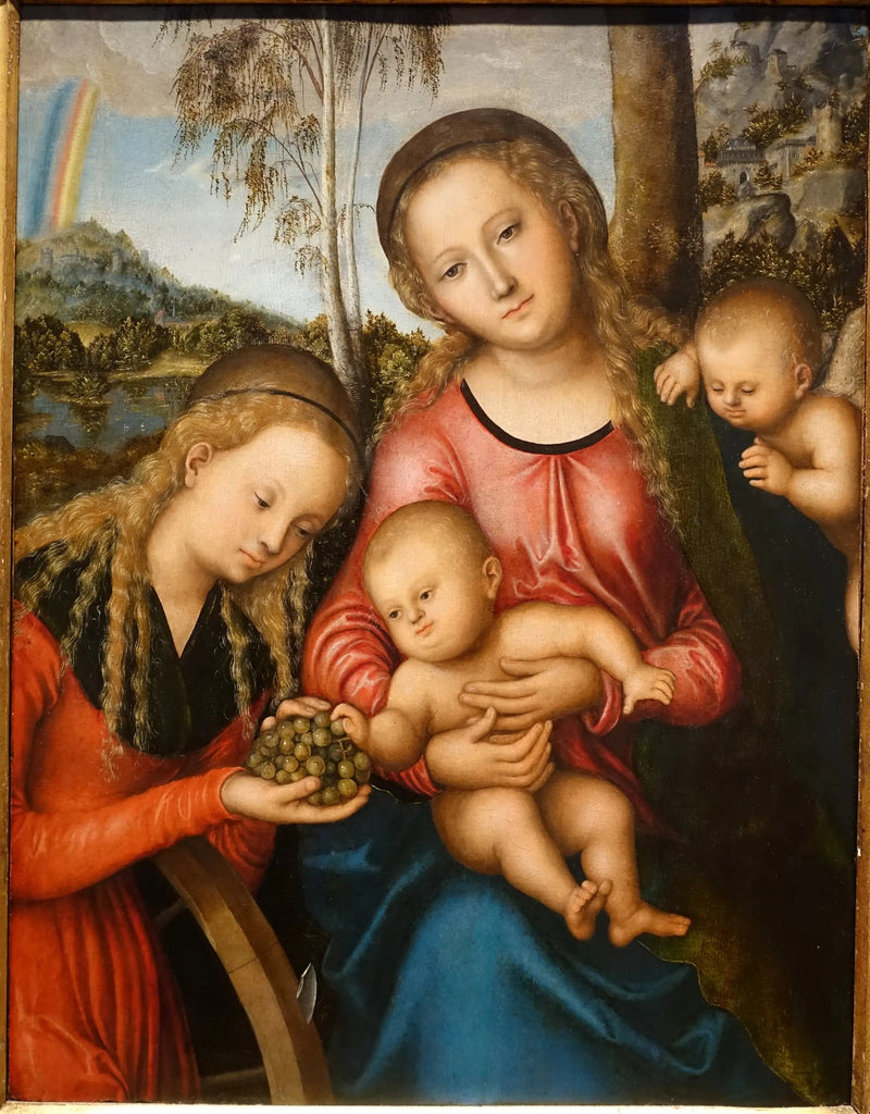 Jomfruen med barnet og Sankt Katharina - Lucas Cranach den Ældre