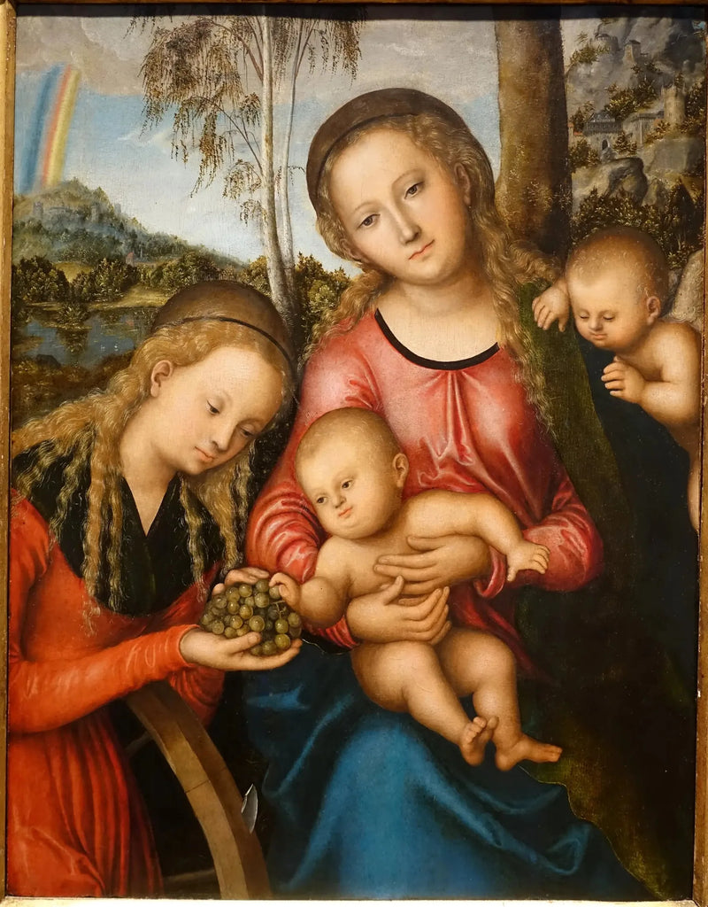 Jomfruen med barnet og Sankt Katharina - Lucas Cranach den Ældre