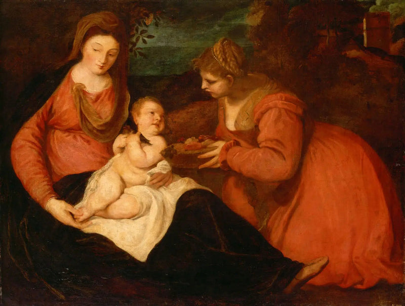 Jomfruen med barnet med helgen Dorothea - Antoine van Dyck