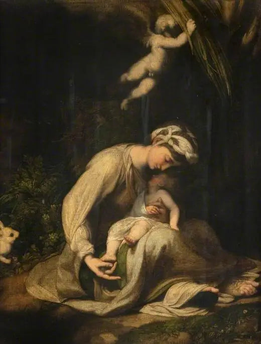 Jomfruen med barnet med en kanin - Antonio da Correggio