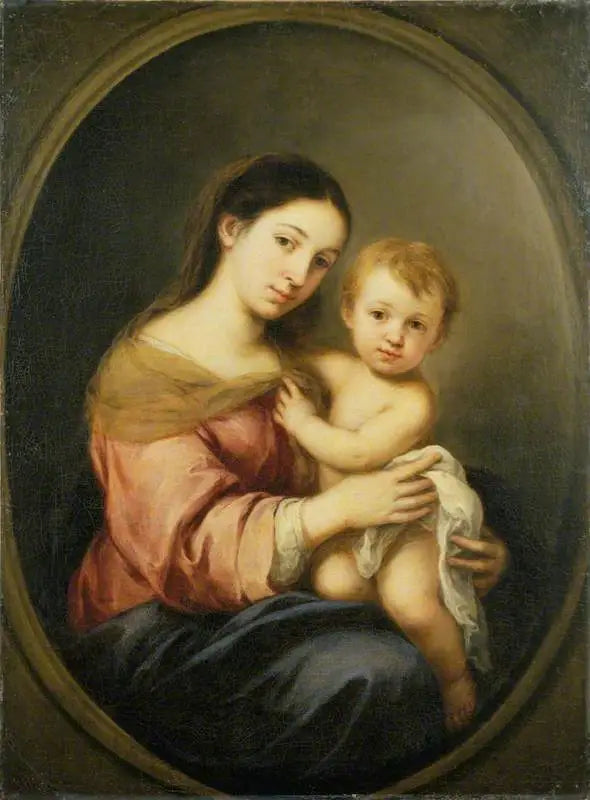 Jomfruen med barnet - Bartolomé Esteban Murillo