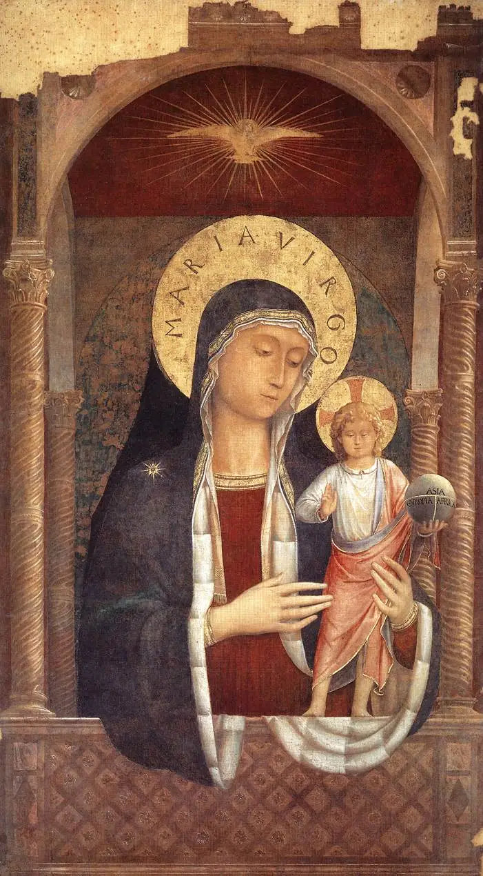 Jomfruen med barnet, der giver velsignelser - Benozzo Gozzoli