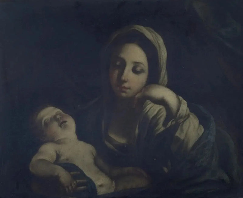 Jomfruen med det sovende barn - Guido Reni