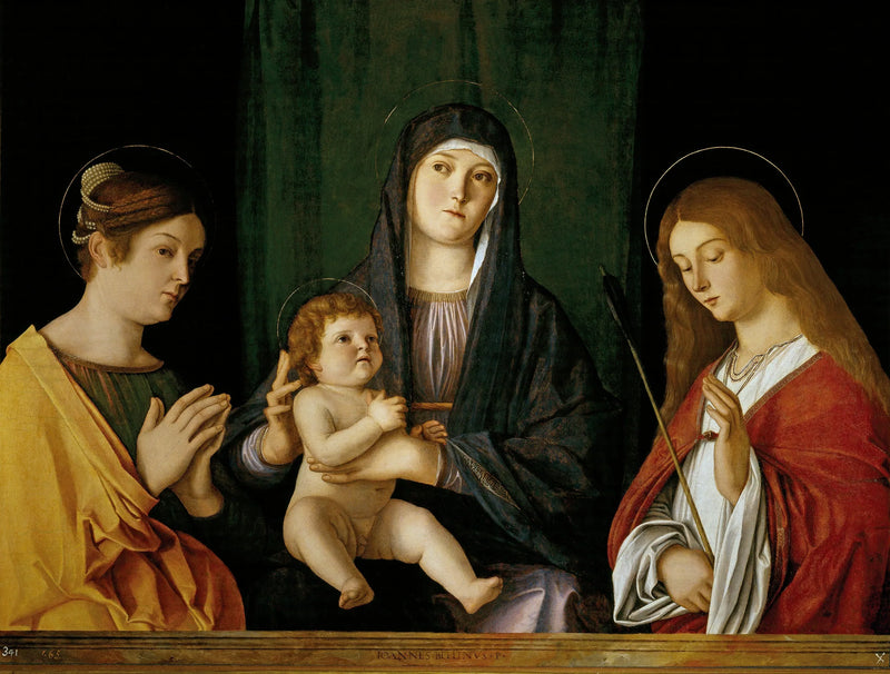 Jomfruen med barnet mellem to helgener - Giovanni Bellini