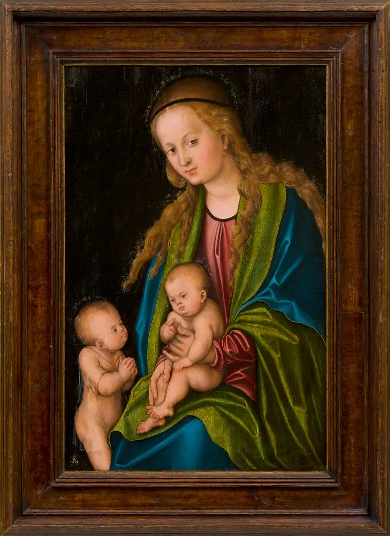 Jomfruen med barnet og den lille Jean - Lucas Cranach den Ældre