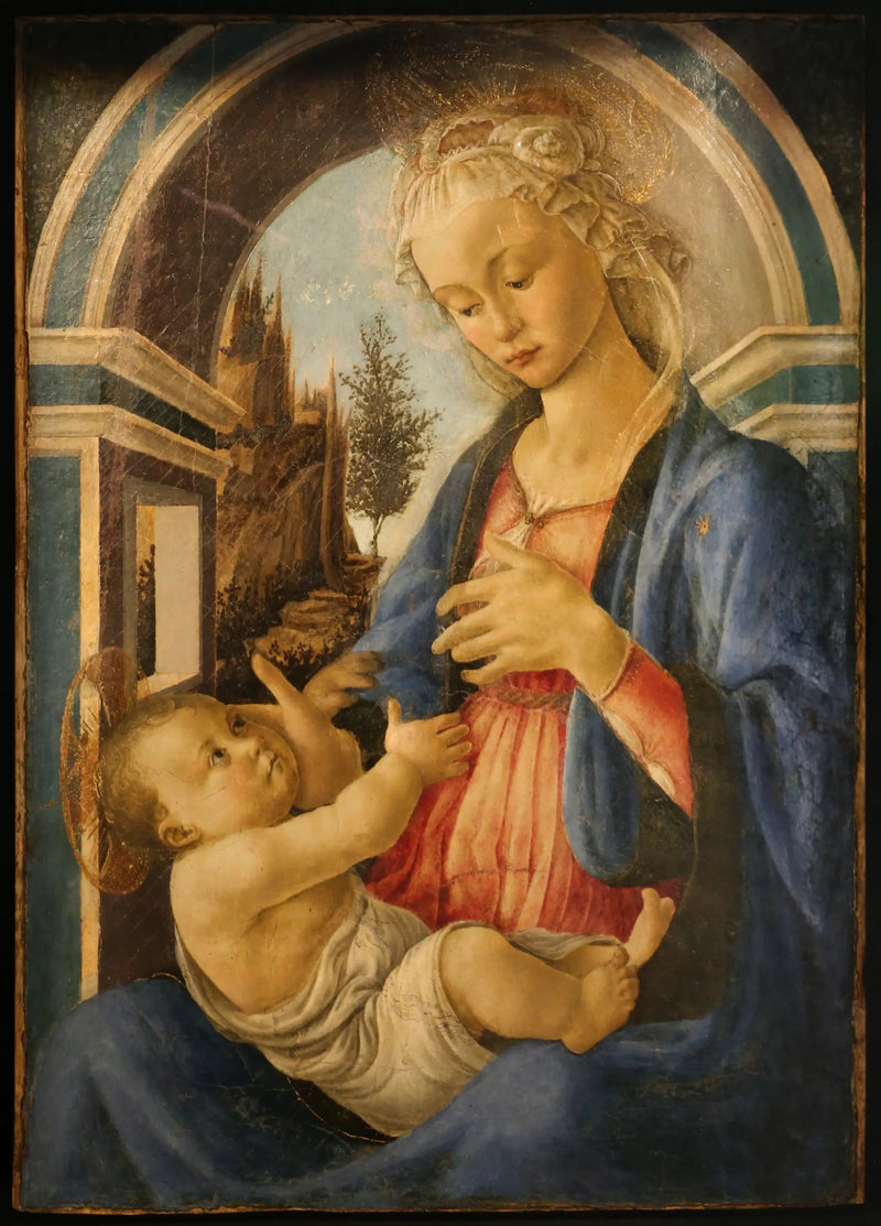 Jomfruen med Barnet - Filippino Lippi