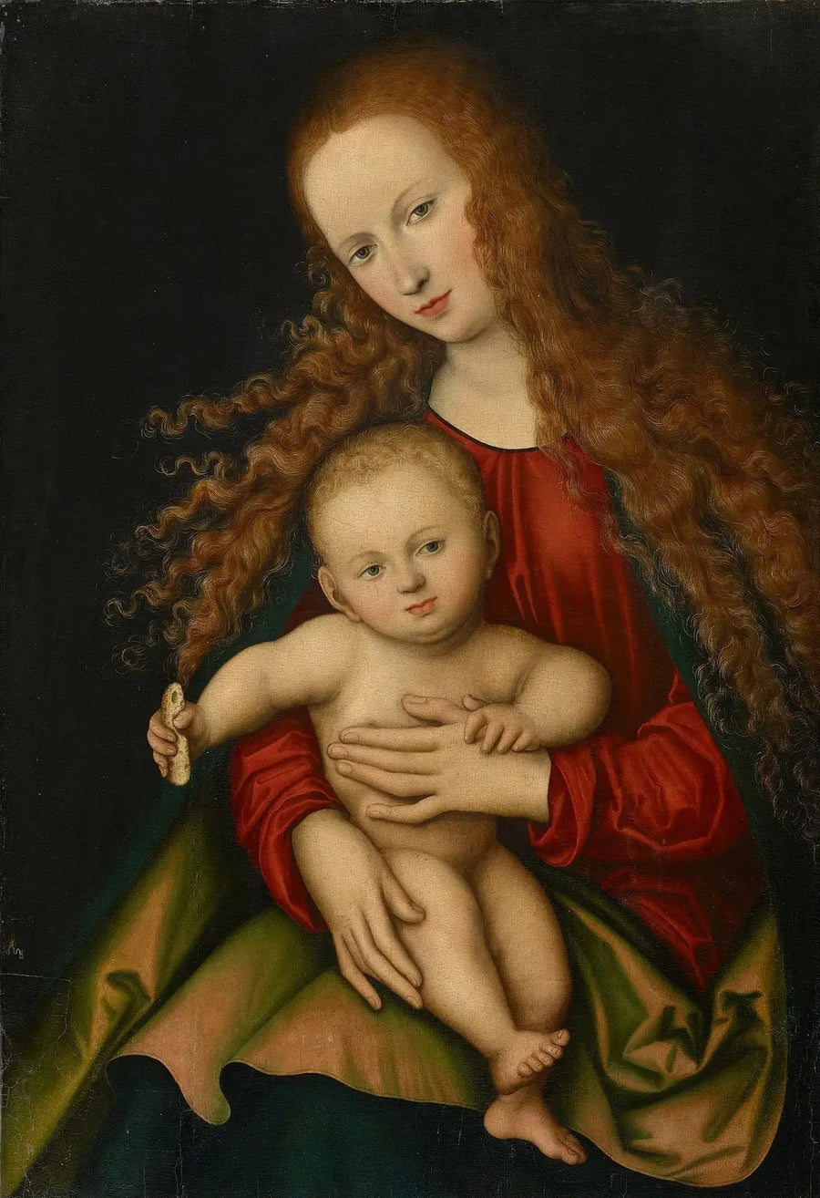 Jomfruen med barnet - Lucas Cranach den Ældre