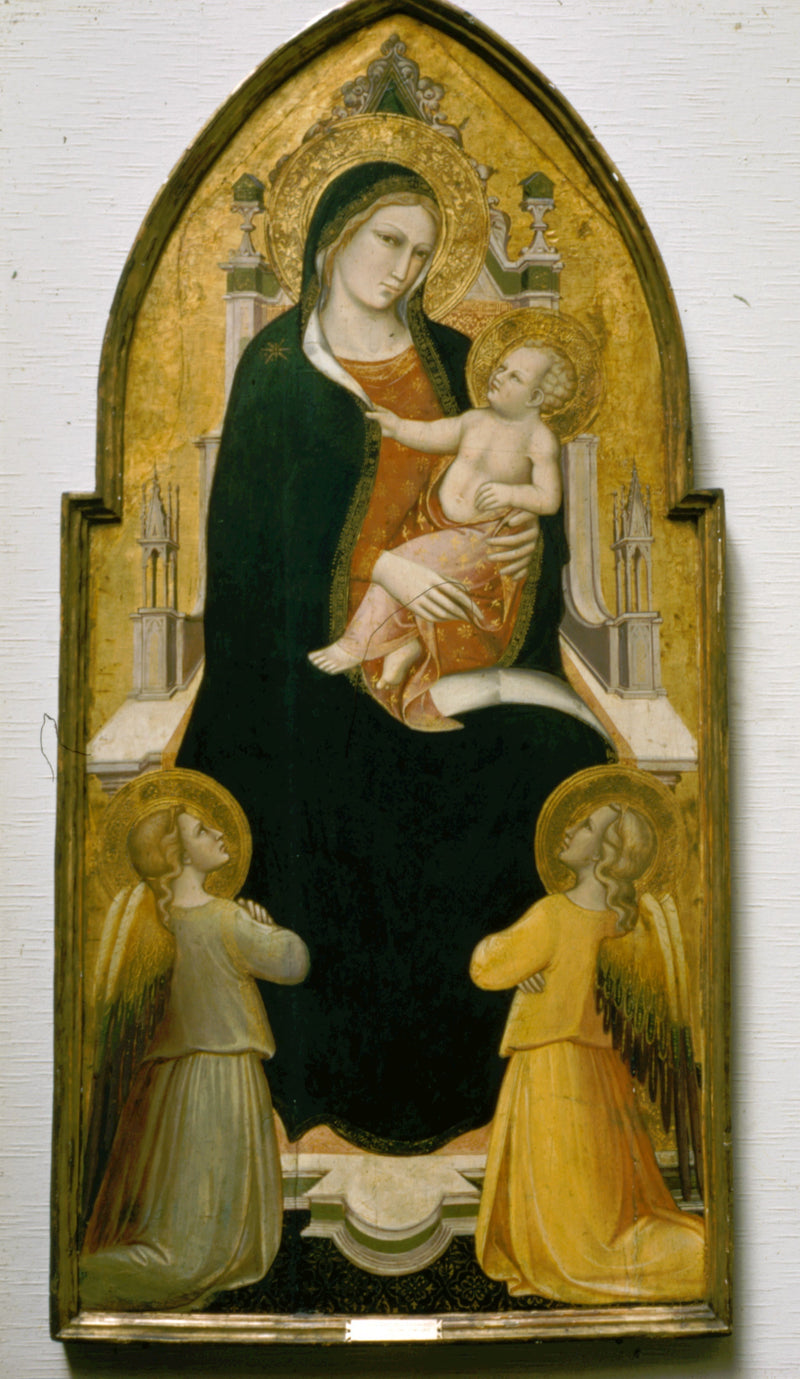 Jomfruen med barnet, omgivet af engle - Spinello Aretino