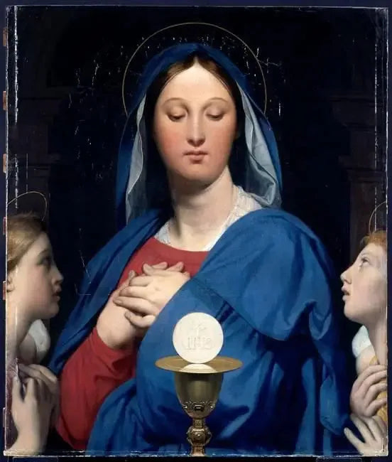 Jomfruen med hostien - Jean-Auguste-Dominique Ingres