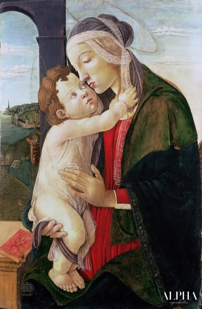 La Vierge à l'Enfant, 15ème siècle - Sandro Botticelli - Reproductions de tableaux et peintures haut de gamme