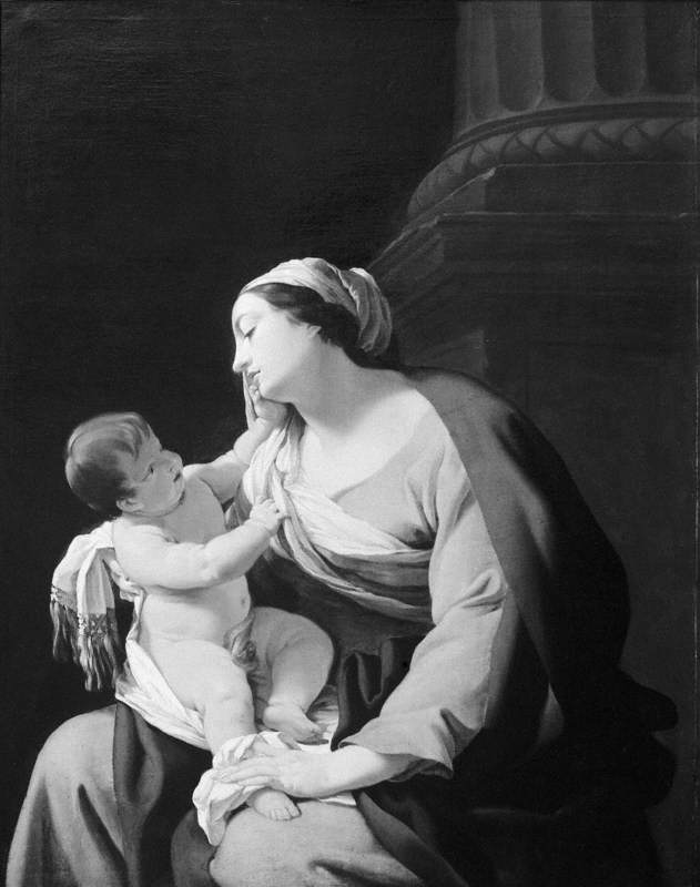 La Vierge à l’Enfant (de la Colonne) - Simon Vouet - Alpha Reproduction