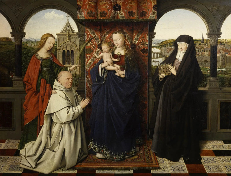 Jomfruen med karmelitten - Jan van Eyck