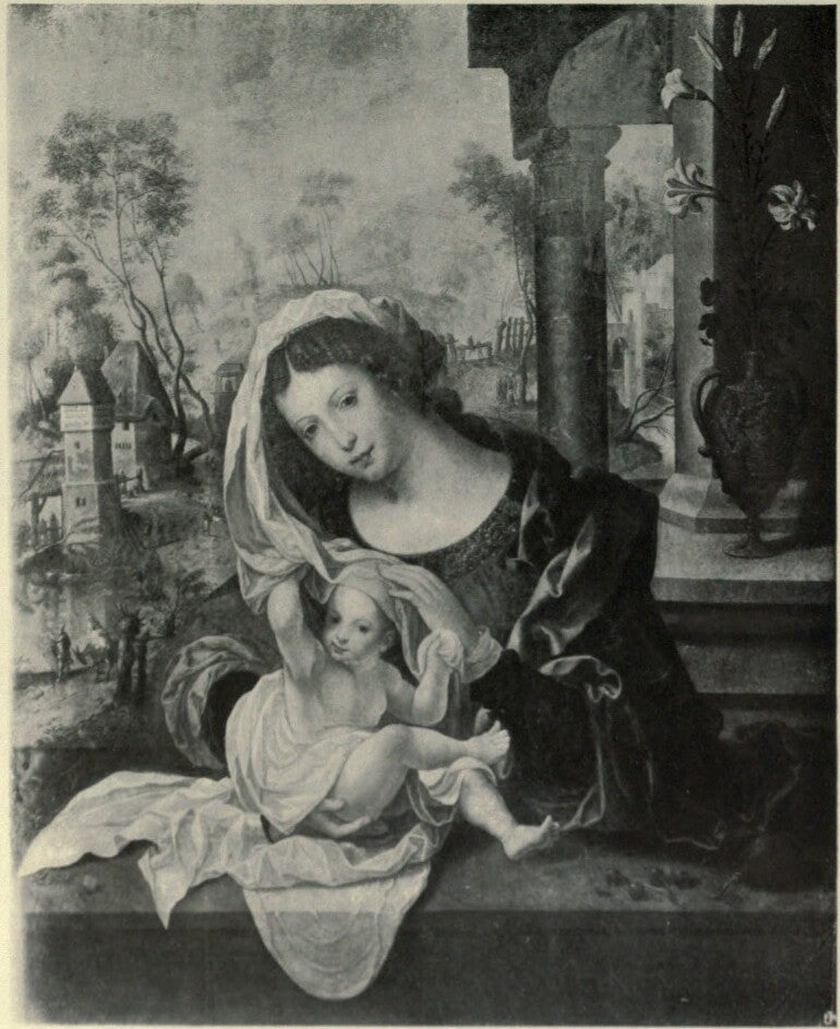 La Vierge au voile - Jan Gossaert - Alpha Reproduction