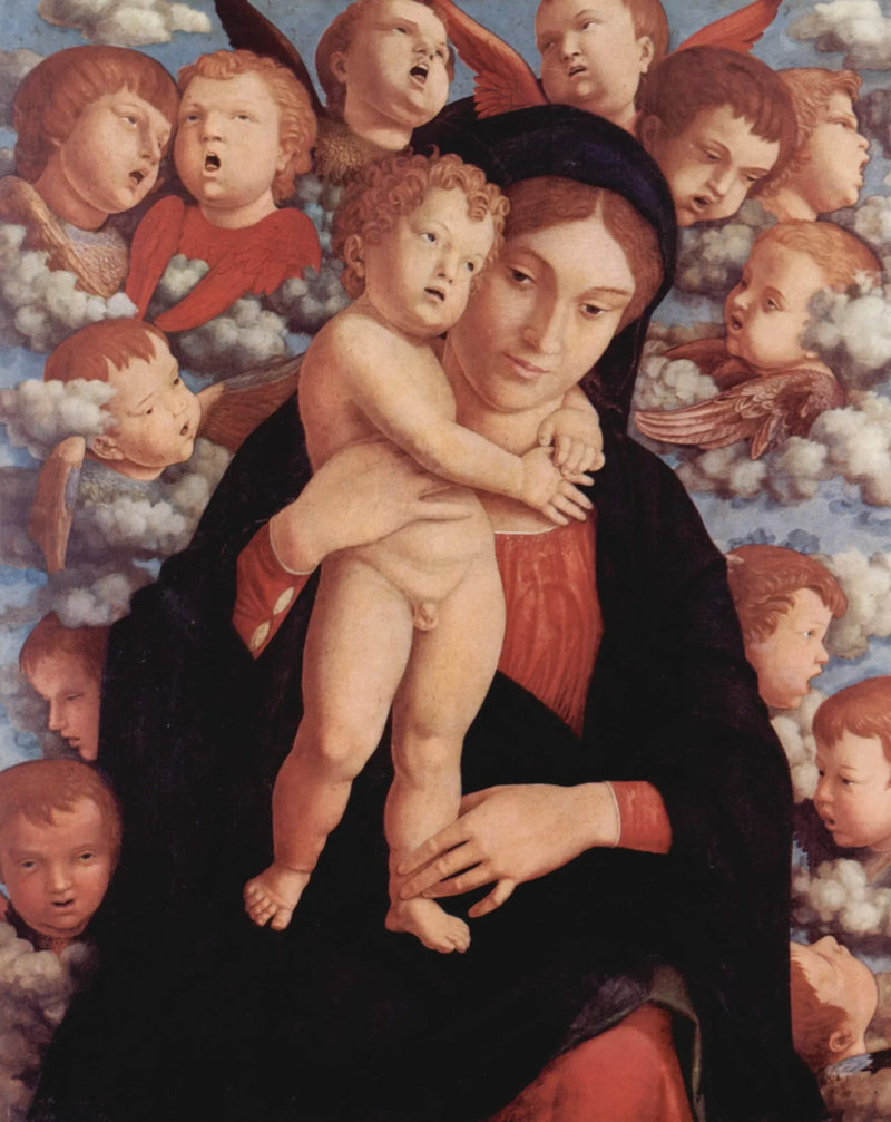 Jomfruen med cherubinerne - Andrea Mantegna