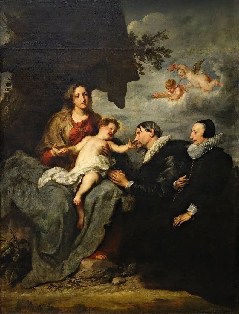 Jomfruen med de to donorer - Antoine van Dyck