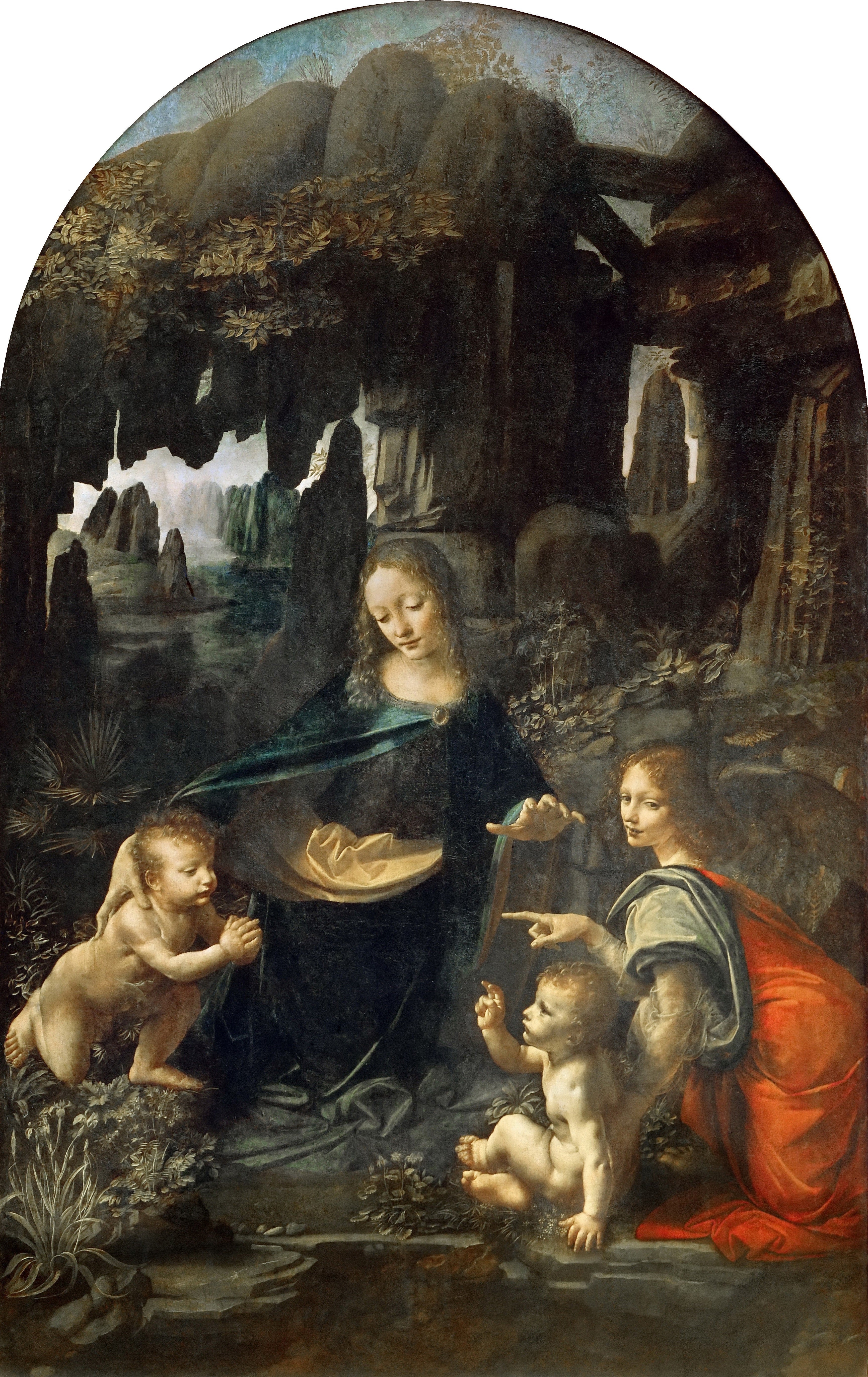 Reproduction du tableau « La Vierge aux rochers - Léonard de Vinci » par Alpha Reproduction en peinture à l’huile