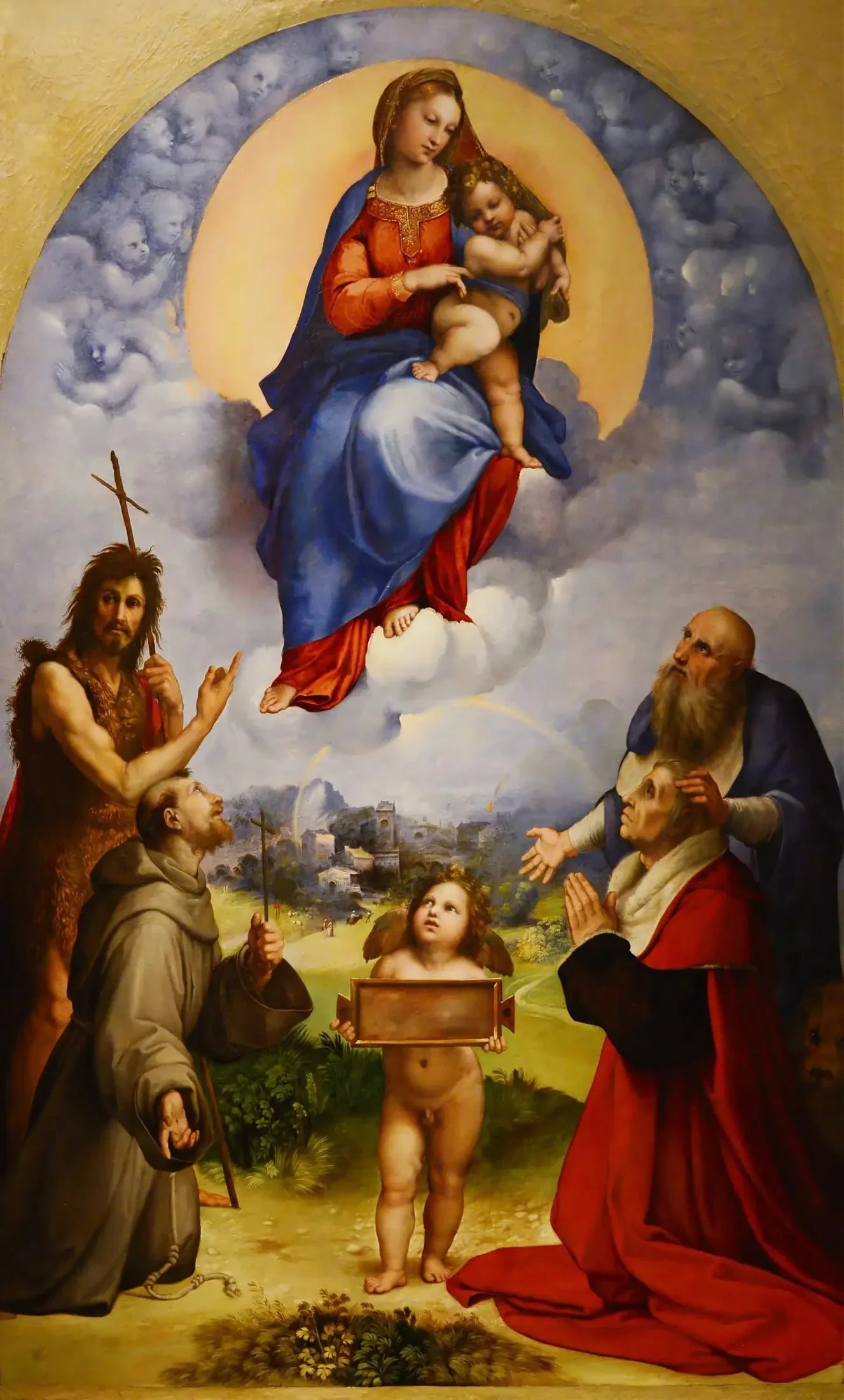 La Vierge de Foligno - Raphaël Sanzio image 1 tableau peint à l’huile sur toile