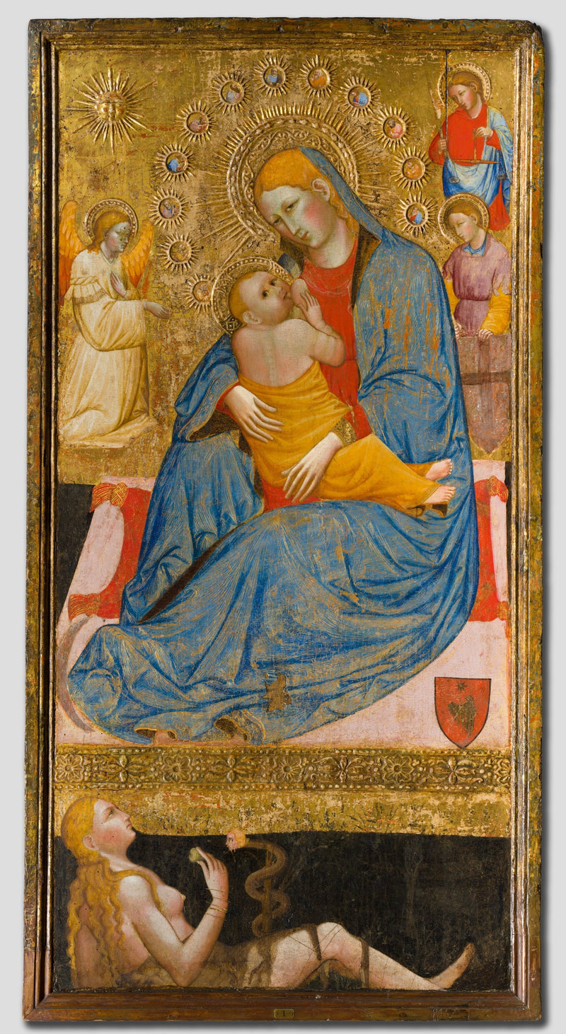Jomfruen af Ydmyghed over for Evas fristelse - Olivuccio di Ciccarello