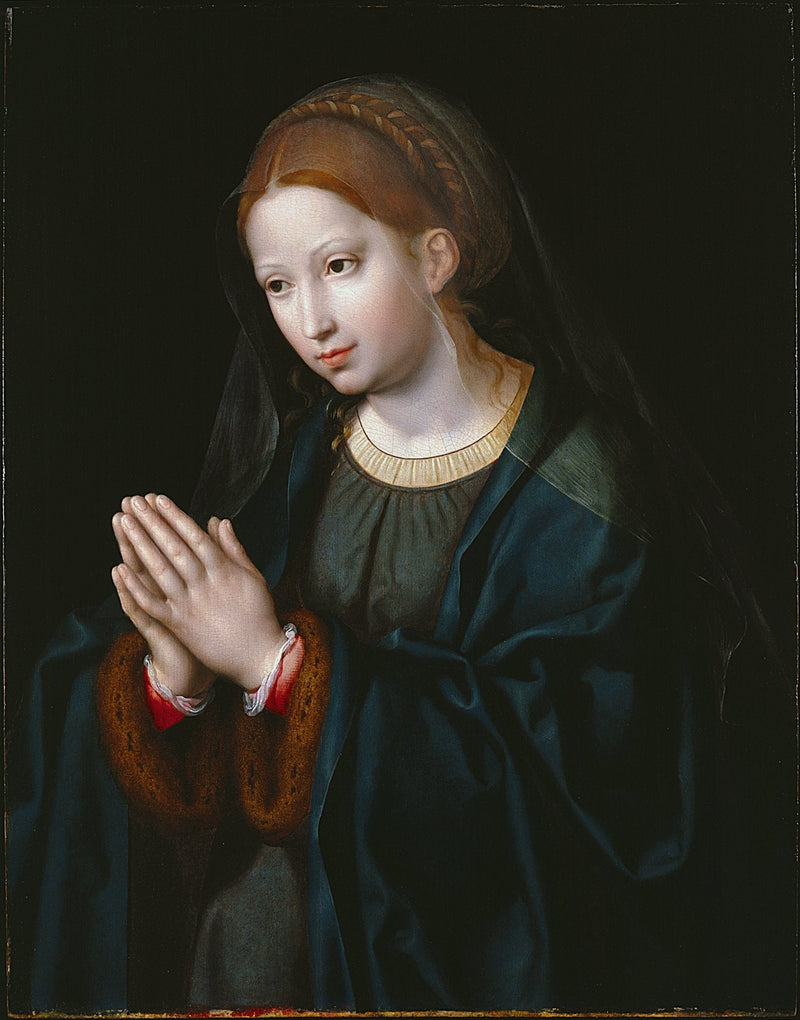 Jomfruen i bøn - Joos van Cleve