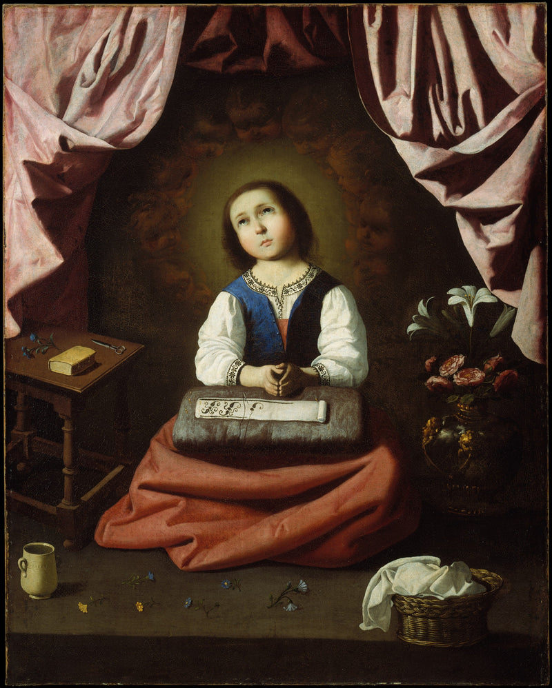 Jomfru Maria med barnet i ekstase - Francisco de Zurbarán