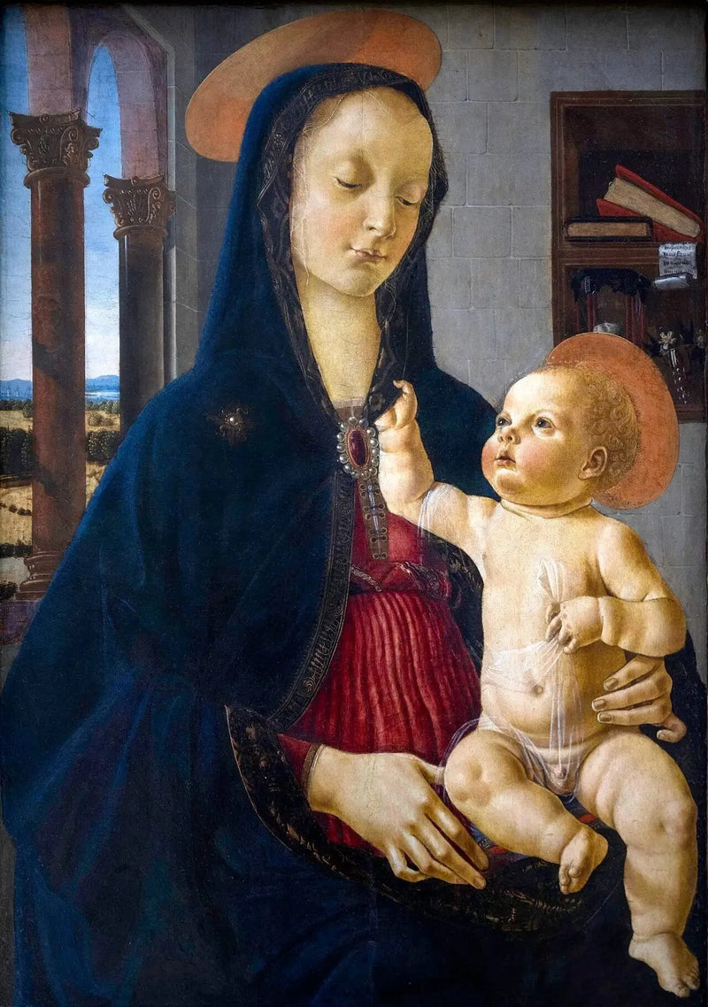 Jomfruen og barnet - Domenico Ghirlandaio