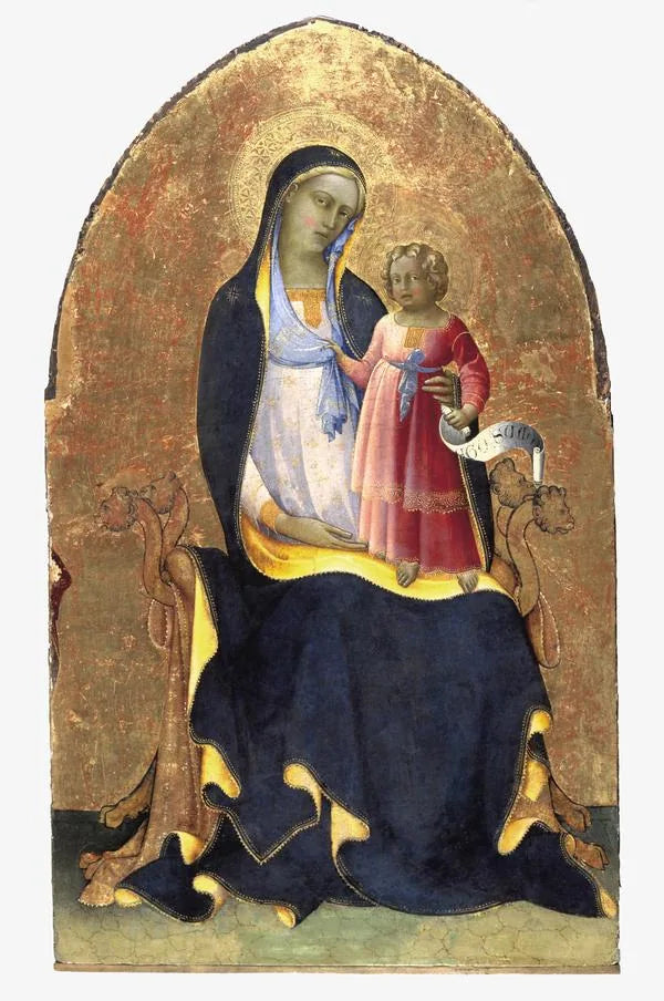 Jomfruen og Barnet i majestæt - Lorenzo Monaco