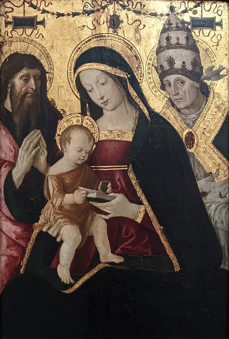 Jomfru Maria og Barnet mellem Sankt Jerome og Sankt Gregor den Store - Pinturicchio