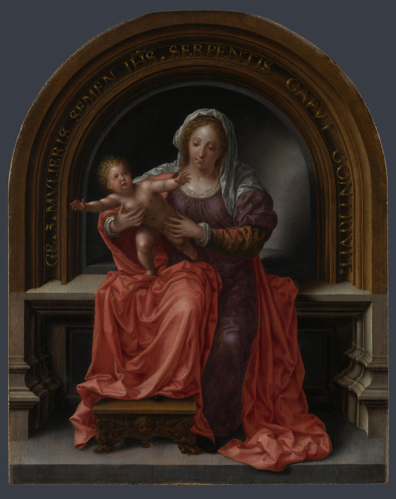 Jomfru Maria og Barnet - Jan Gossaert