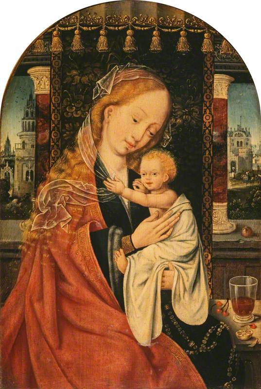 Jomfruen og Barnet - Joos van Cleve
